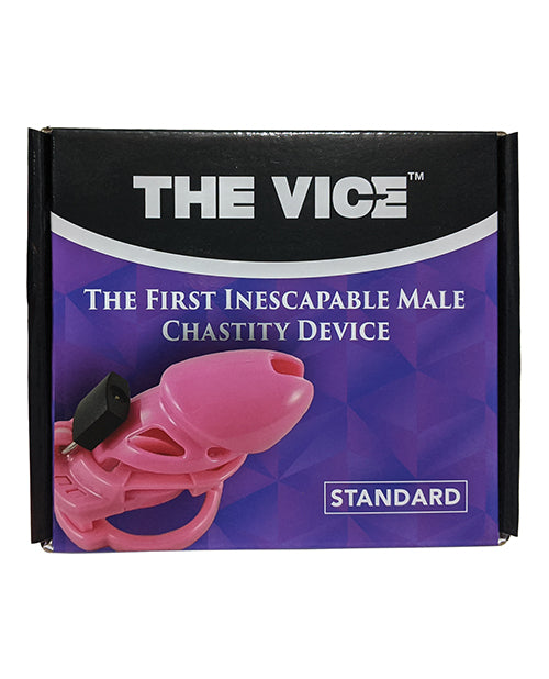 Locked In Lust The Vice Standard Pink Polycarbonate Male Chastity Device