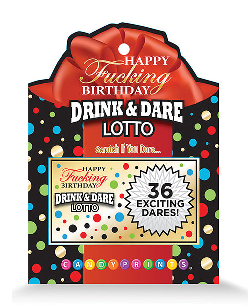 Candy Prints Bachelorette Party Game 36 Scratch-Off Lotto Tickets Interactive Dare Challenge for Birthday Fun