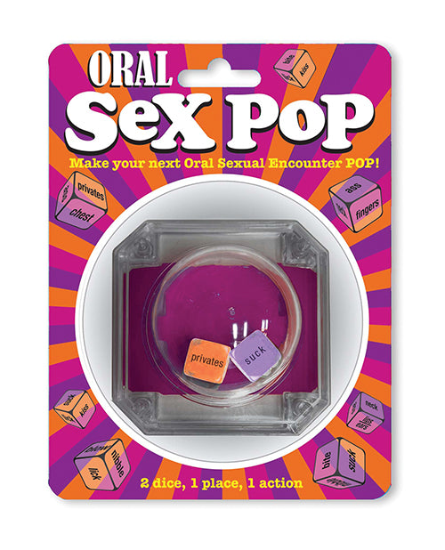 Little Genie Games for Romance Oral Sex Pop Dice Game with Action and Body Part Dice for Couples Intimacy