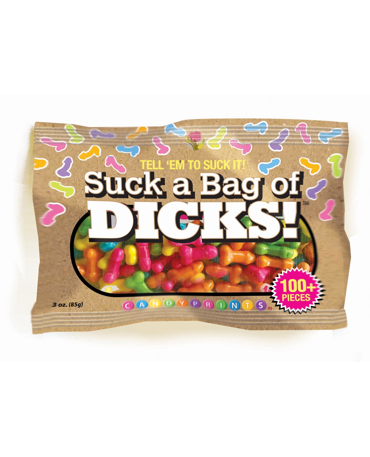 Candy Prints Novelty Candy Bag Humorous Design Fruit Flavors for Bachelorette Party Fun
