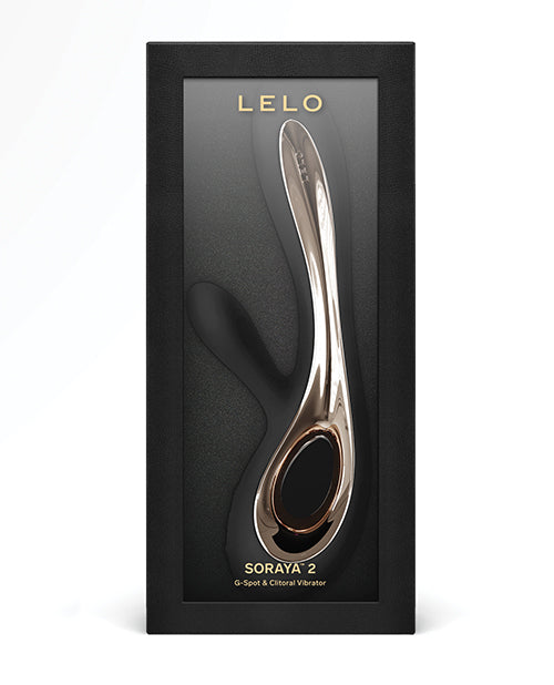 LELO Soraya 2 Black Rabbit Vibrator with Dual Stimulation