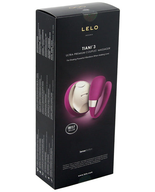 LELO Tiani 3 Couples' Vibrator with SenseMotion Remote - Deep Rose