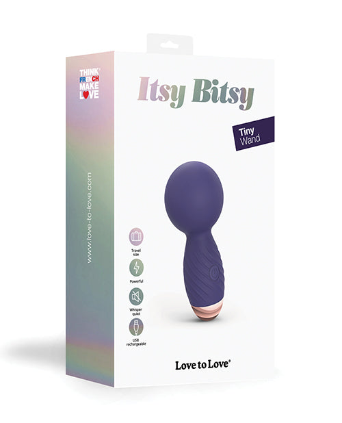 Love to Love Itsy Bitsy Mini Wand Powerful Quiet Vibrator for Portable Discreet Stimulation