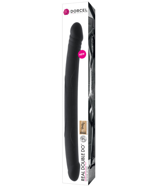 Dorcel Double Dong 16.5-Inch Silicone Ultra-Flexible Black Dildo for Versatile Intimate Play