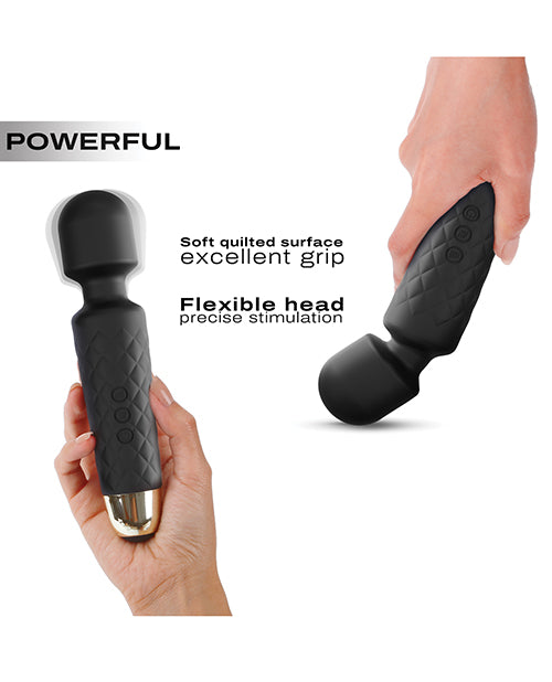 Dorcel Wanderful Rechargeable Black & Gold Massager with 20 Modes