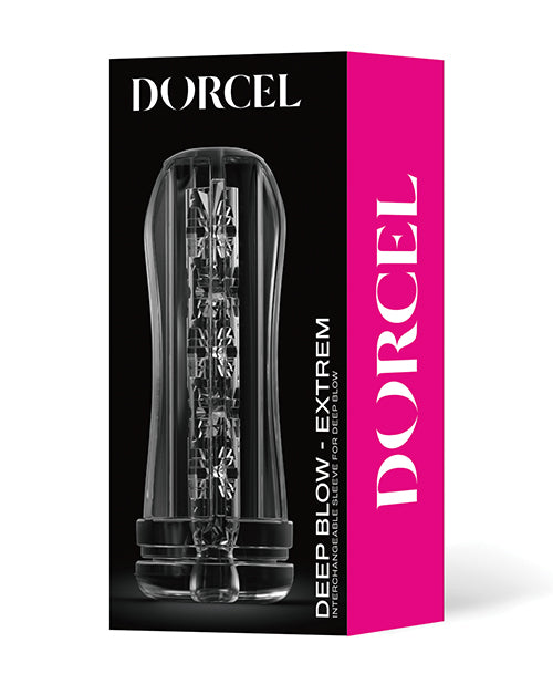 Dorcel Masturbator Sleeve Clear Pyramid Texture Waterproof Design for Enhanced Stimulation