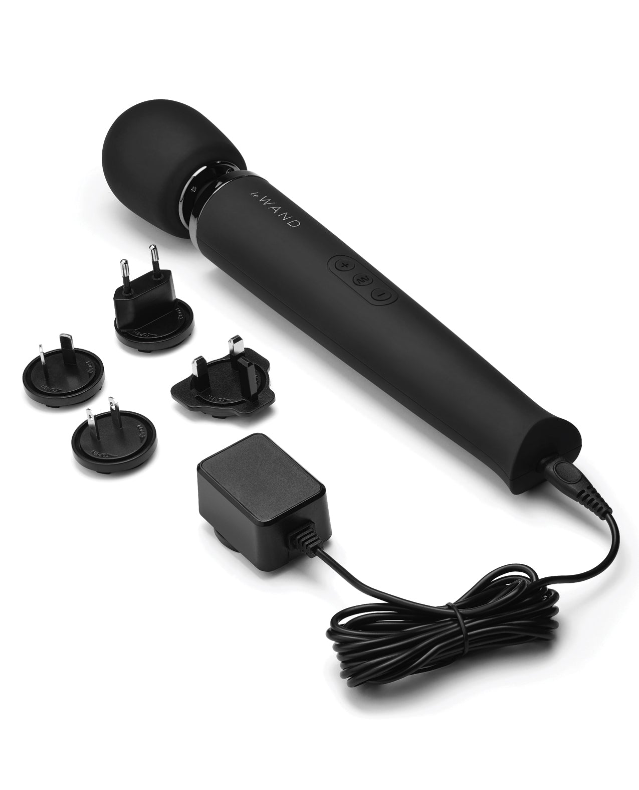 Le Wand Rechargeable Vibrating Massager with 10 Speeds & 20 Patterns – Black