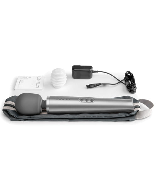 Le Wand Rechargeable Massager – Grey Flexible Wand with Multiple Vibration Modes