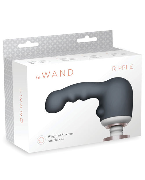 Le Wand Massage Product Weighted Silicone Attachment with Contoured Tip for Intense Stimulation