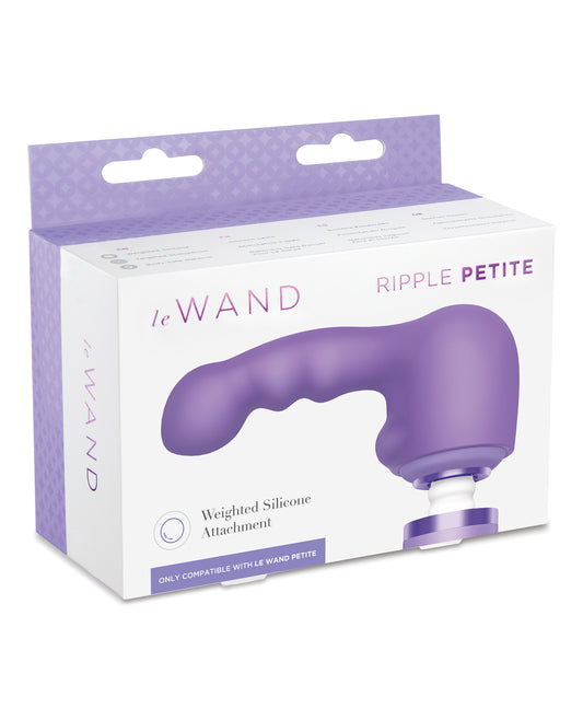 Le Wand Massage Attachment Weighted Silicone Rippled Texture for Enhanced Sensation and Intimate Massage