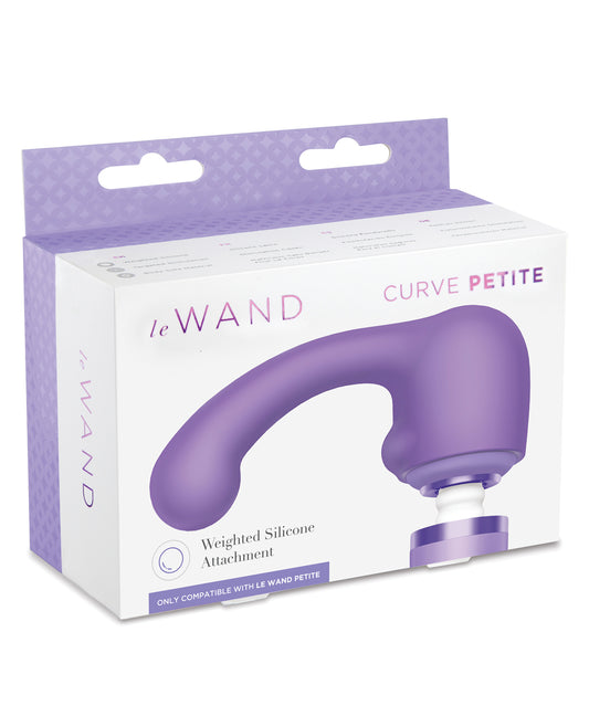 Le Wand Massage Product Curve Petite Weighted Silicone Attachment premium body-safe silicone for targeted stimulation and fullness