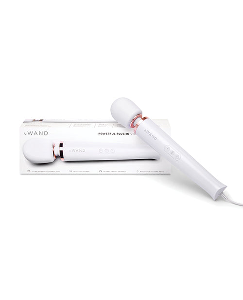 Le Wand Massage Products Plug-In Vibrating Massager Extra-Long Cord 10 Intensities for Continuous Powerful Stimulation