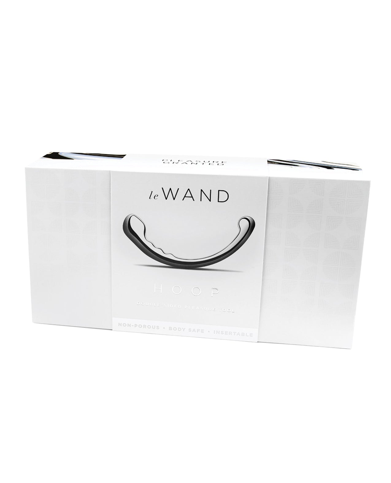 Le Wand Stainless Steel Hoop Wand with Textured Teardrop End and Dual Bulbs for Versatile Internal Pleasure