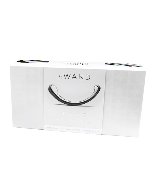 Le Wand Stainless Steel Hoop Wand with Textured Teardrop End and Dual Bulbs for Versatile Internal Pleasure
