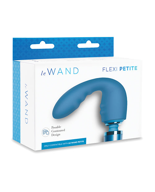 Le Wand Massage Product Petite Flexi Silicone Attachment with Contoured Ridges and Flex Head for Targeted Precise Massage