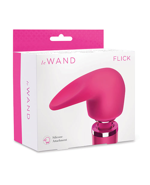 Le Wand Massage Products Flick Flexible Silicone Attachment with Flickering Tip for Oral Stimulation
