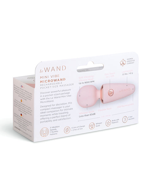 Le Wand Mini Micro Wand Vibrator in Pink
