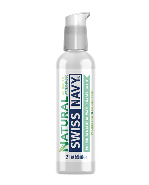 Swiss Navy Lubricant Water-Based Natural Formula Gentle for Sensitive Skin and Smooth Intimate Use