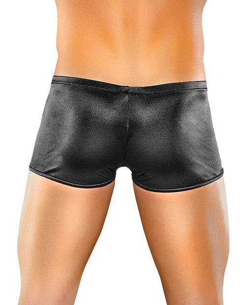Black Satin Lycra Boxer for Men by Male Power – Large