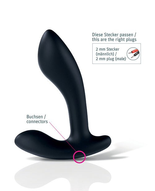 Flexing Flavio eStim Silicone Prostate Stimulator by Mystim with Customizable Flex & Stay Design