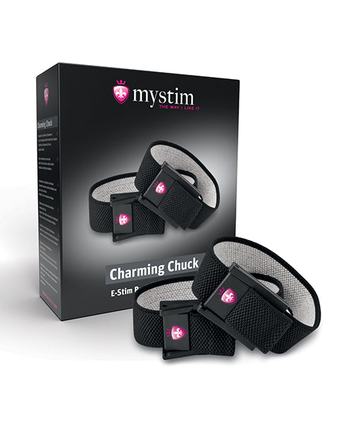 Mystim Charming Chuck Strap Set with 2mm Adaptor for E-Stim