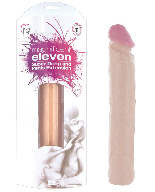 Doctor Love Penis Enhancement Realistic 11-Inch Flesh-Colored Extension for Intimate Stimulation