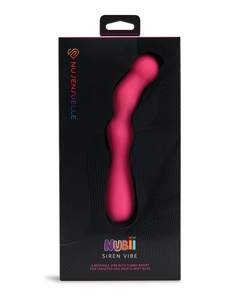Nu Sensuelle Vibrator Flexible Pink G-Spot Hinge Turbo Boost for Customizable Stimulation