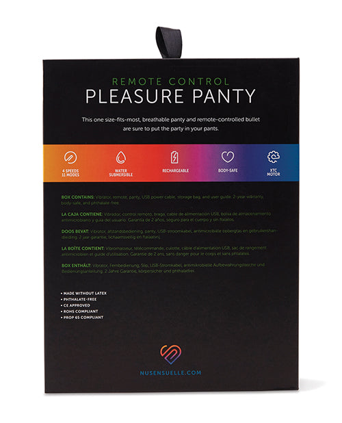 Nu Sensuelle Pleasure Panty Bullet with 15-Function Remote Control Stimulator