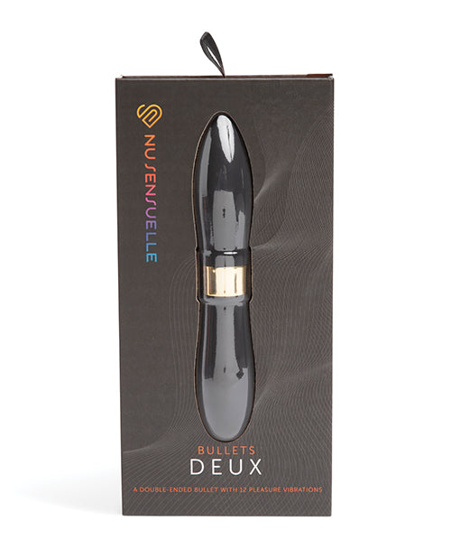 Nu Sensuelle Stimulator Two-Ended Bullet Dual Vibration 12 Speeds for Versatile Intimate Pleasure