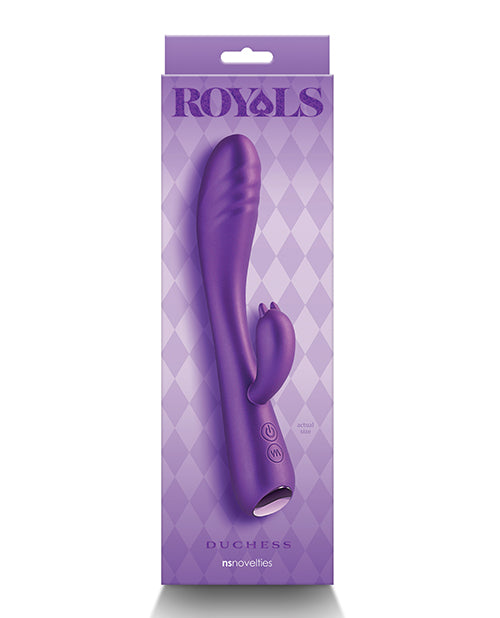 Royals Vibrator Plush Silicone Multi-Speed Metallic Purple for Luxurious Personal Pleasure