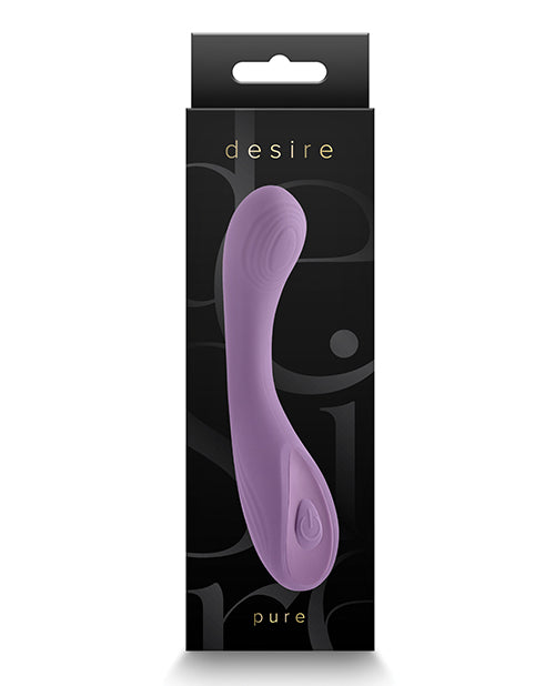 Desire Petite Silicone Vibrator Dusty Lavender Multi-Speed Water Resistant for Travel Pleasure