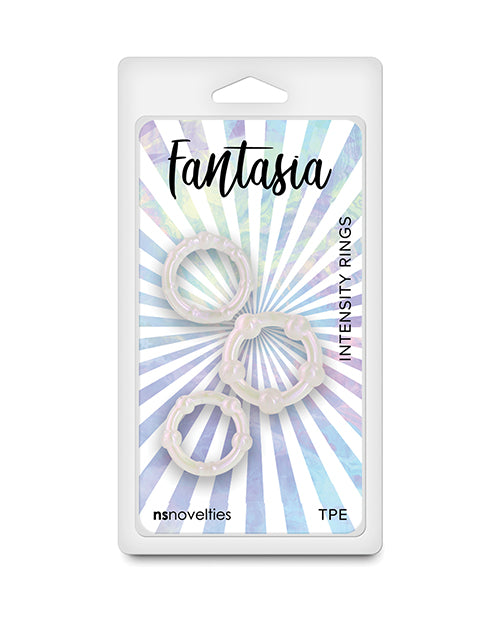 Fantasia Penis Enhancement Pearl Cock Ring Flexible Shimmer Design for Improved Performance