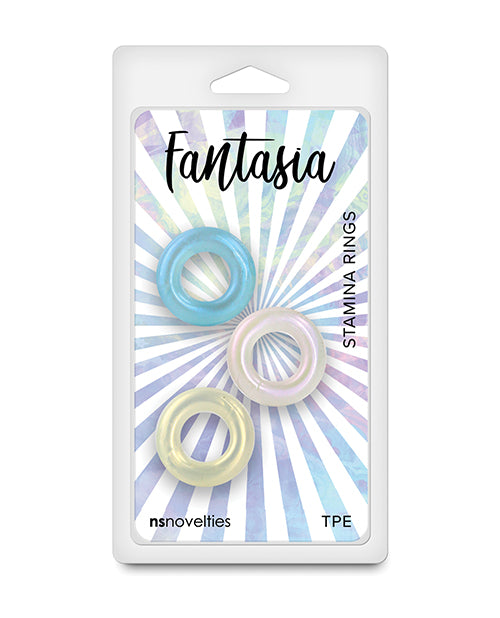Fantasia Penis Enhancement Cock Rings Flexible Shimmer Multi-Color Set for Stamina and Pleasurable Performance