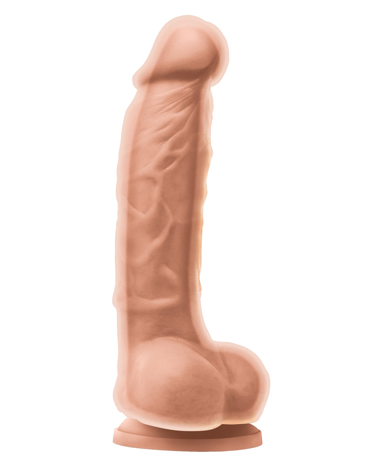 Colours Dual Density 5" Silicone Dildo in White with Suction Cup