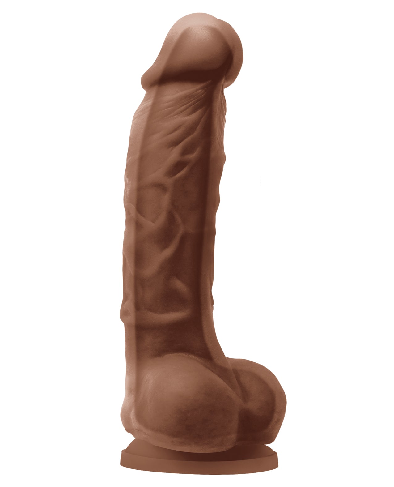 Colours Dual Density 5" Brown Dildo with Strong Suction Cup