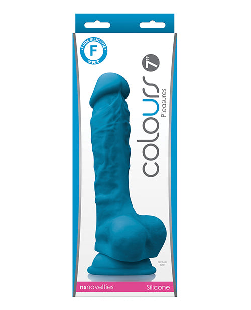 Colours Dongs & Dildos 7 Inch Realistic Silicone Dong Satin Texture Suction Cup for Lifelike Sensation