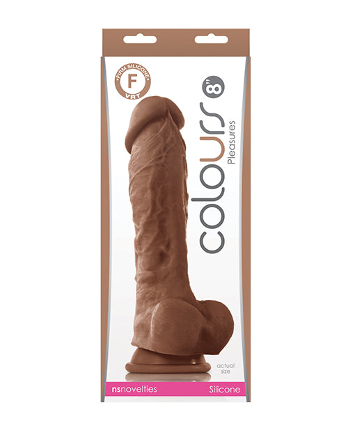 Colours Dildo Realistic Silicone Satin Texture Brown for Lifelike Sensation and Personal Pleasure