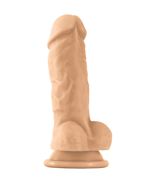 Colours Pleasures Thick 5" Silicone Dildo with Suction Cup – White
