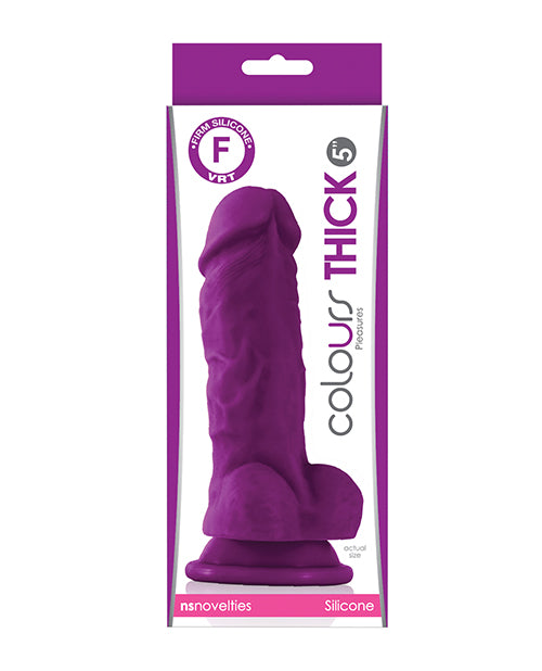 Colours Silicone Dildo Extra Girthy Strong Suction Cup for Enhanced Pleasure