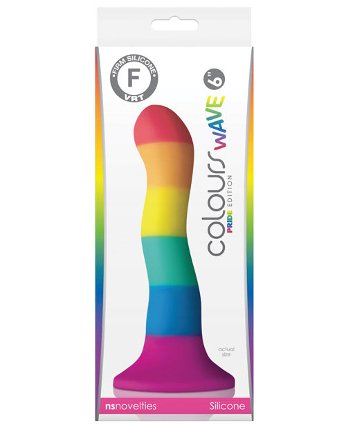 Colours Dildo Rainbow Silicone Firm Texture Suction Base for Pride Celebration and Versatile Pleasure