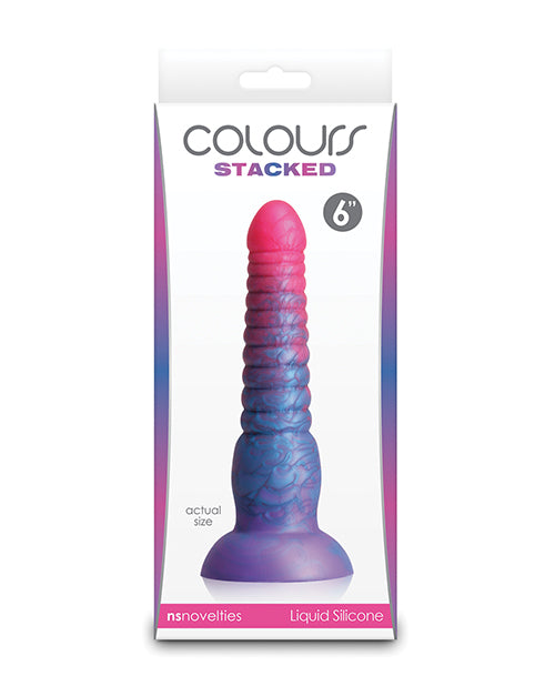 Colours Dildo Tri-Colored Silicone Satin Texture for Realistic Sensation and Playful Pleasure