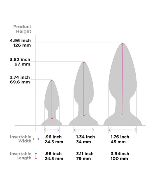 Colours Multicolor Silicone Anal Trainer Kit with Graduated Plugs