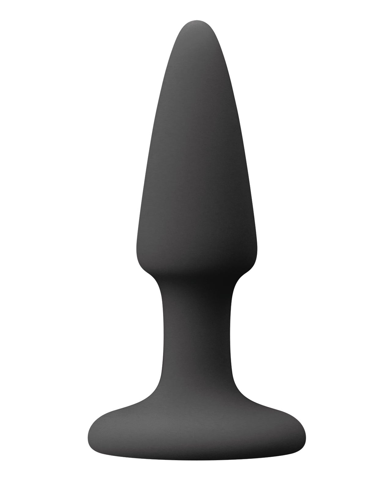 Colours Pleasure Mini Plug - Black Silicone Anal Plug with Suction Cup Base