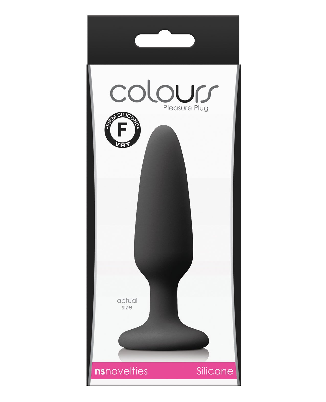 Colours Anal Plug Satin Smooth Platinum Silicone Suction Cup Base for Comfortable Safe Play