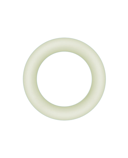 Clear Glow-in-the-Dark Silicone Cockring for Enhanced Performance