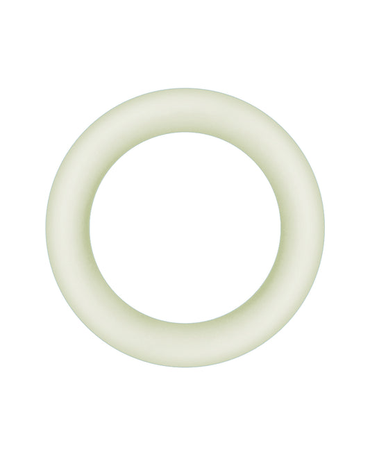 Firefly Halo Medium Cockring – Clear Glow-in-the-Dark Silicone Ring