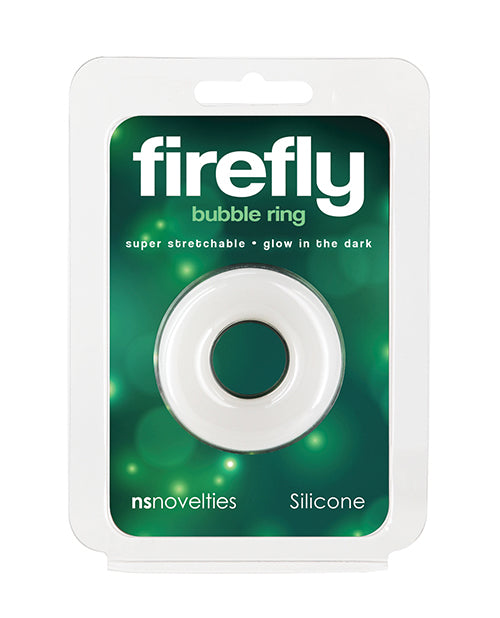 Firefly Penis Enhancement Bubble Cock Ring Glow-in-the-Dark Soft Silicone for Prolonged Performance