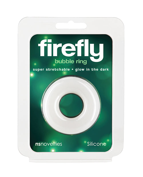 Firefly Penis Enhancement Glow-in-the-Dark Silicone Bubble Cock Ring for Prolonged Performance and Comfort