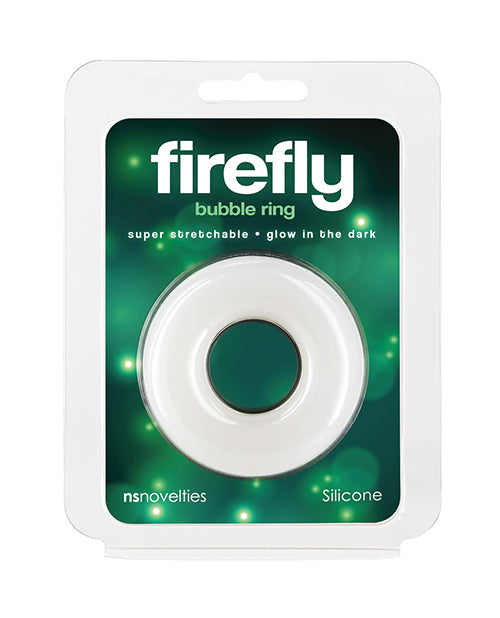 Firefly Penis Enhancement Glow-in-the-Dark Silicone Bubble Cock Ring for Enhanced Performance and Comfort