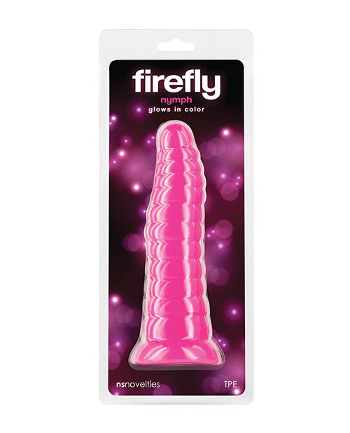 Firefly Dildo Glow-in-the-Dark Pink Body-Safe TPE Assorted Sizes for Illuminated Play